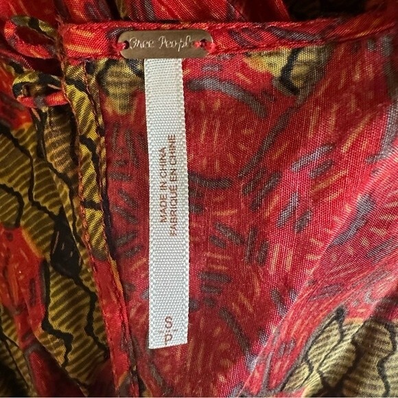 Free People Boho Backless Mini Dress Size S - Picture 4 of 6